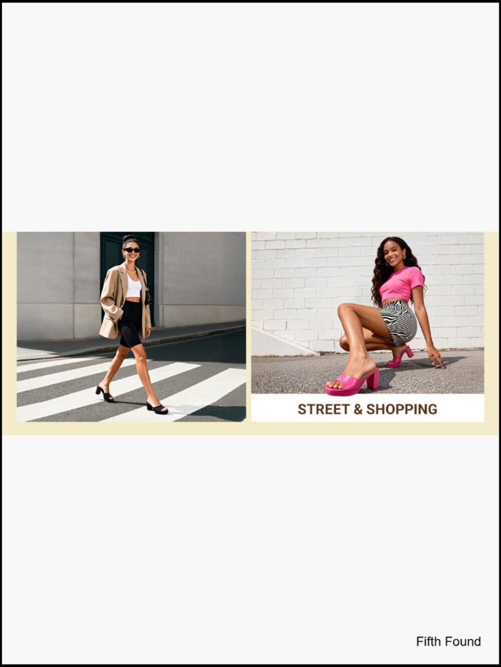 Platform Block Heel Mule Sandals, Square Toe Ankle Strap Slip On Heels - Picture 7 of 7